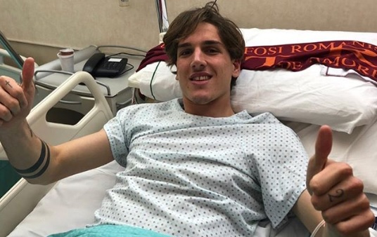 Zaniolo infortunio ginocchio